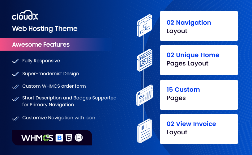Whmcs CloudX Theme