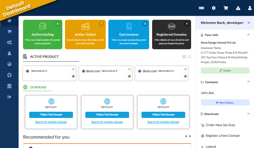 Whmcs ClientX Theme V3.2.5