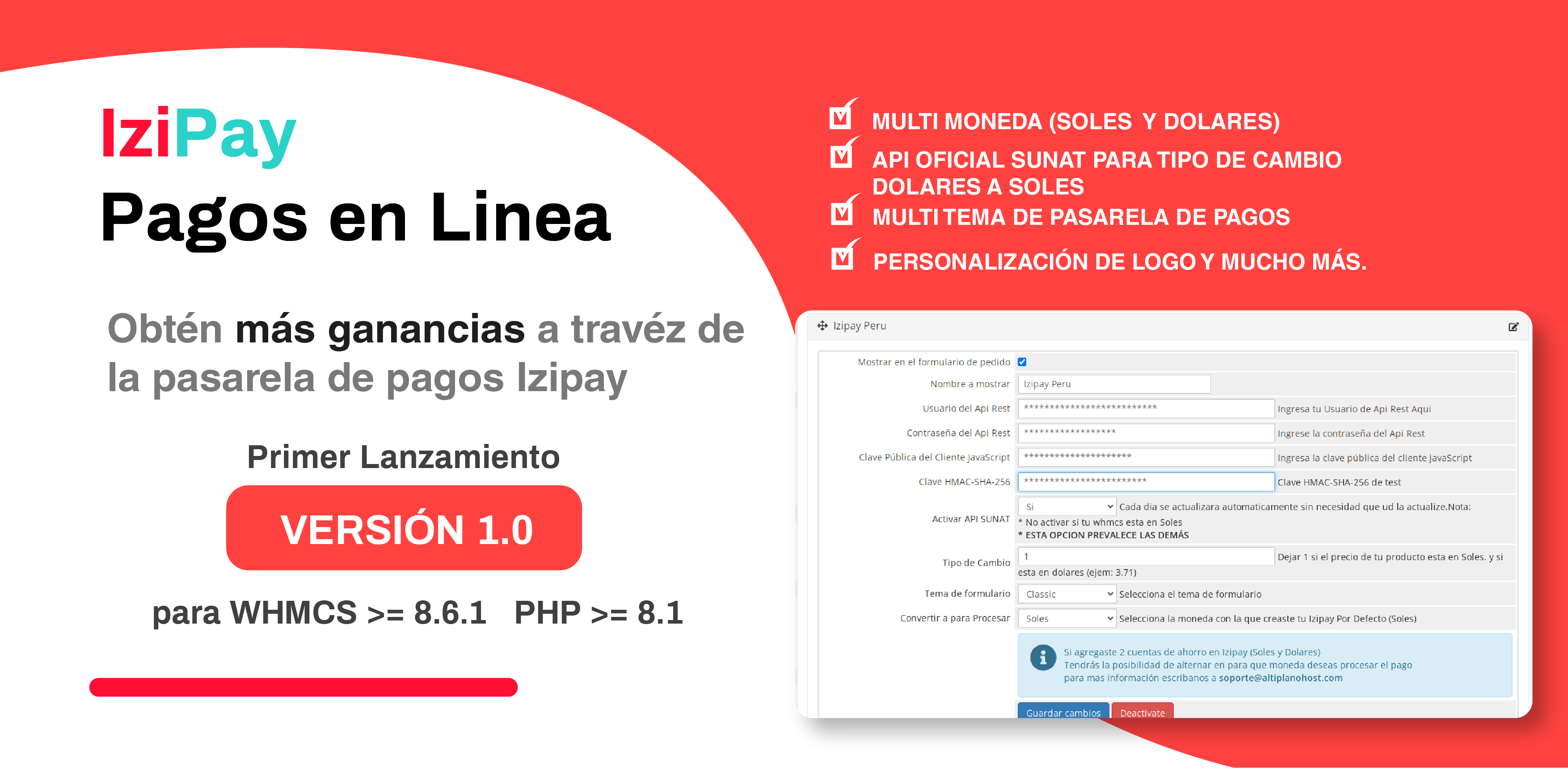 Izipay para For WHMCS