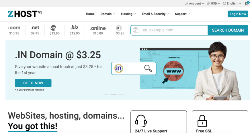 Zhost v3 WHMCS Theme v3.0