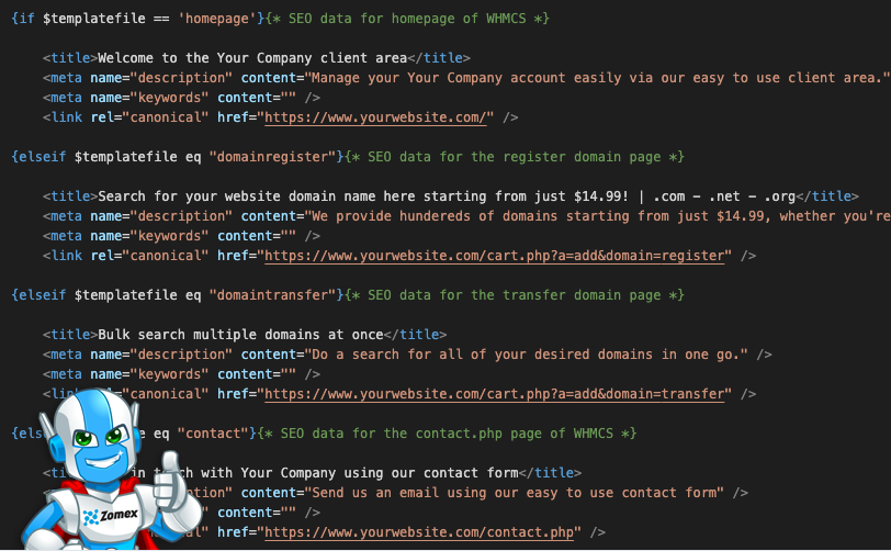 Whmcs SEO Enhancer